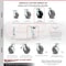 Service Caster 1054L4 FG1054L40000 Rubbermaid Self Dumping Hopper Replacement Swivel Caster RUB-SCC-30CS620-POR - alternate 5